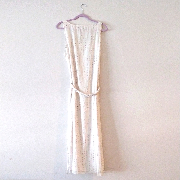 $188 Anthropologie Lilla P Dress Soft Triangle Print Feminine Playful - Picture 4 of 7